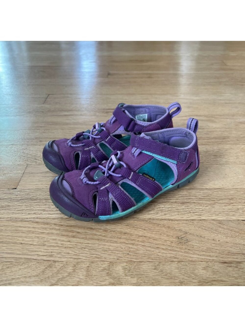 Keen Seacamp II Purple Fisherman Hiking Sandals Girls/Youth Size 2